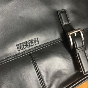 Kenneth Cole Reaction leather laptop bag - NWT